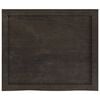 vidaXL Bathroom Countertop Dark Brown 23.6 x 19.7 x (0.8-1.6) " Treated Solid Wood