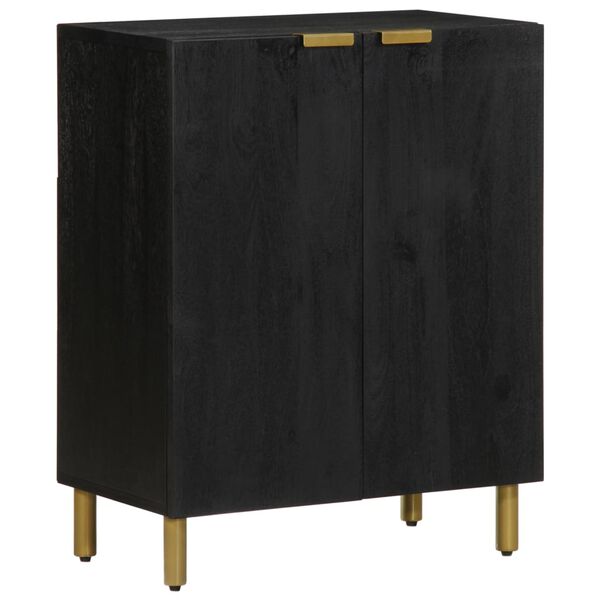 vidaXL Sideboard Black Engineered wood 23.6 x 13.0 x 29.5 in Sideboard