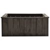 vidaXL Raised Bed Dark grey Solid pinewood 29.1x30.3x11.8 in Raised Bed