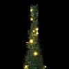 vidaXL Pop-up Christmas Tree Green PVC Tall Collapsible