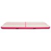 vidaXL Inflatable Gymnastics Mat with Pump 118.1x39.4x7.9" PVC Pink