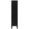 vidaXL Bookshelf Black Steel Storage Bookshelf Rectangular
