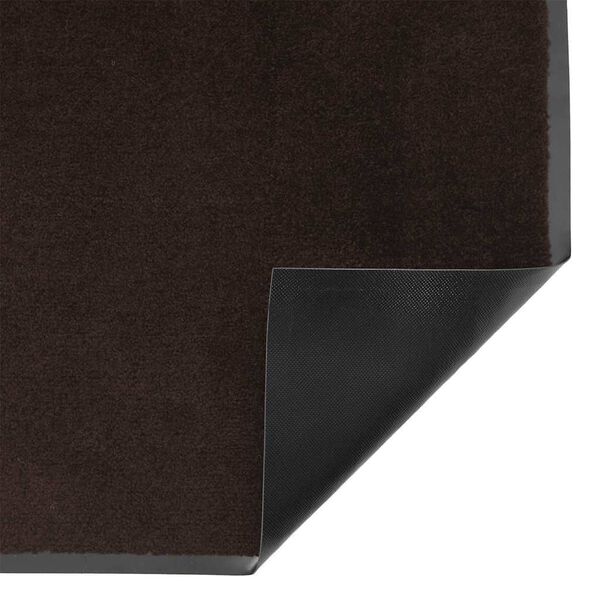 vidaXL Doormat Brown Polypropylene and PVC 23.6 x 70.9 in Non-slip