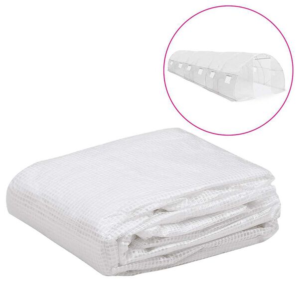 vidaXL Greenhouse Replacement Cover Transparent PE (Polyethylene) Large