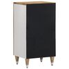vidaXL Sideboard Mango natural with white Solid mango wood