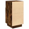 vidaXL Bedside Cabinet Set of 2 Smoked oak Engineered wood
