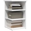 vidaXL Side Cabinet White Engineered wood 13.8 x 13.8 x 21.7 in