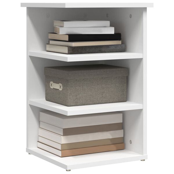vidaXL Side Cabinet White Engineered wood 13.8 x 13.8 x 21.7 in