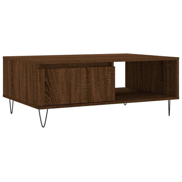 vidaXL Coffee Table Brown Oak Engineered Wood Small to Medium