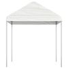 vidaXL Gazebo With Roof White Polyethylene, Galvanized Steel Large