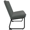 vidaXL Bench Dark grey Polyester, Metal, Plywood, Foam