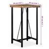 vidaXL Bar Table Multicolored with black legs Reclaimed wood and steel