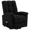 vidaXL Stand Up Massage Chair Black Fabric (100% polyester), plywood, iron