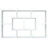 vidaXL Wall Shelf White Engineered wood Medium Wall Shelf Rectangular