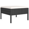 vidaXL Garden Lounge Set Black