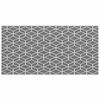 vidaXL Outdoor Rug Geometric ARAKIL Grey and White 196.85 x 98.43 in