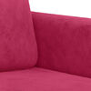 vidaXL 3-seater Sofa Wine Red