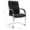 vidaXL Office Chair Black Faux leather, iron, foam Ergonomic