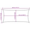 vidaXL Sun Shade Sail Sand 14.8x9.8' 100% Polyester Oxford