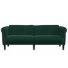 vidaXL Sofa Dark Green Velvet (100% polyester), plywood, solid wood