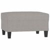 vidaXL 3-Seater Sofa with Footstool Light Gray 82.7" Fabric