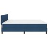 vidaXL Box Spring Bed with Mattress Blue 78.7“ x 78.7” fabric