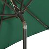 vidaXL Garden Umbrella Green and dark grey Polyester, Aluminum