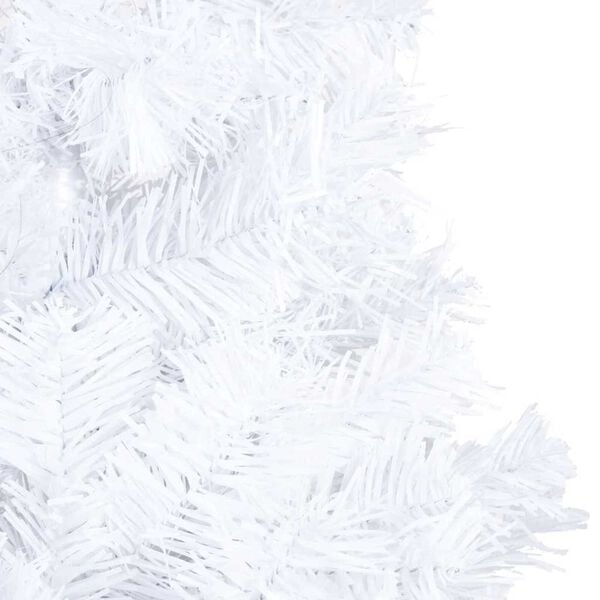 vidaXL Artificial Christmas Tree White PVC 94.5 in
