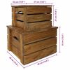 vidaXL Storage Crate Natural Mahogany Solid mahogany wood