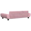 vidaXL Dog Bed Pink 100x54 x 13.0 " Velvet