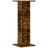 vidaXL Plant Stands 2 pcs Smoked Oak 11.8x11.8x31.5" Engineered Wood