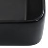vidaXL Wash Basin 15.7x11.8x5.1" Ceramic Black
