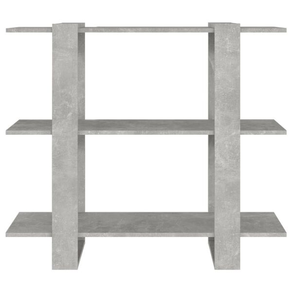 vidaXL Book Cabinet Concrete Grey Engineered wood Medium Book Cabinet