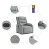 vidaXL Electric Stand up Massage Recliner Chair Light Gray Fabric