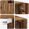 vidaXL Storage Cabinet Old wood 70 x 42.5 x 225 cm Engineered wood