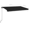 vidaXL Retractable Awning Anthracite