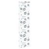 vidaXL Shower Roller Blind Transparent with bubble pattern PEVA, Aluminum