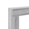 vidaXL Fireplace Surround Grey Sonoma 31.9x7.1x32.3" Engineered Wood