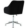 vidaXL Office Chair Black Polyester, Plywood, Steel Medium Swivel