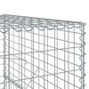 vidaXL Gabion Basket Silver Galvanized Iron Large Heavy Weight Endurance