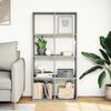 vidaXL Room Divider Bookcase Gray Sonoma Engineered Wood