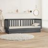 vidaXL Day Bed Gray Solid pine wood Twin