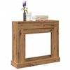 vidaXL Fireplace Surround Artisan Oak 39.4x11.8x34.4" Engineered Wood