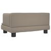 vidaXL Kids Sofa Cappuccino Faux Leather, Solid Pine Wood, Foam Mini
