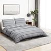 vidaXL Duvet Cover Set Set of 2 Grey 100% Cotton 78.7 in x 86.6 in