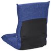 vidaXL Floor Chair Blue Fabric (100% polyester), metal Compact Foldable