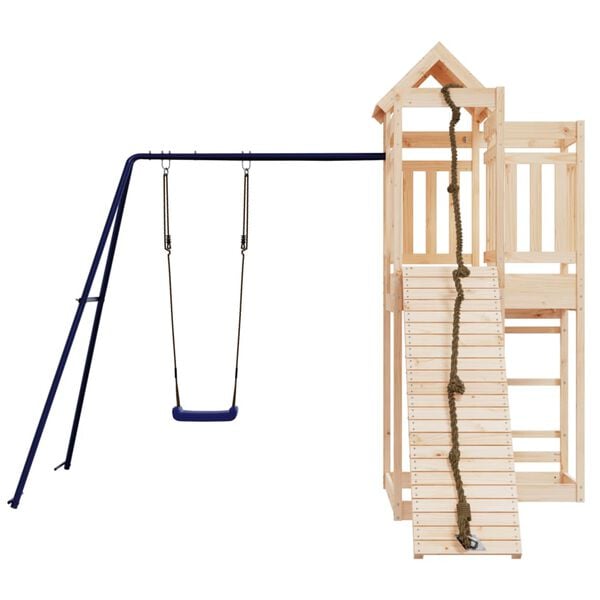 vidaXL Outdoor Playset Pine Wood Solid pine wood Large Outdoor Playset