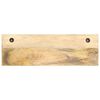 vidaXL Coat Rack Brown and Black Solid rough mango wood, steel Medium