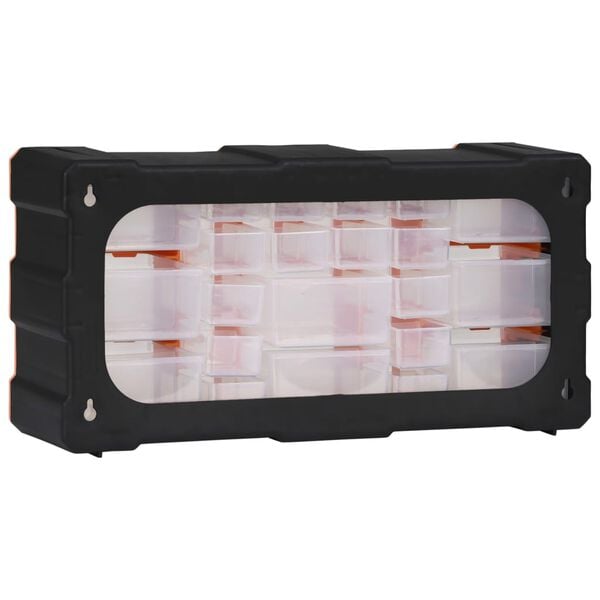 vidaXL Multi-drawer Organizer with 22 Drawers 19.3"x6.3"x10"