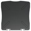 vidaXL Monitor Stand Black High Impact Polystyrene (HIPS) 13.2x13.4x4.1 in